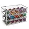 Sorbus Sunglasses Organizer - Plastic Stackable Eyeglass Storage and Display Case for Multiple Glasses with Lid, 3 Pack